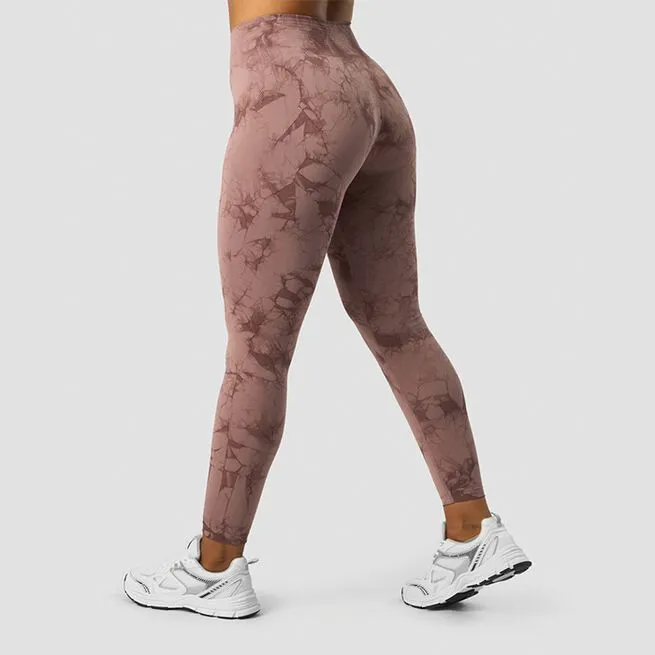 ICANIWILL Define Seamless Tie Dye Tights, Mauve 2 ICANIWILL Define Seamless Tie Dye Tights, Mauve - Billede 2