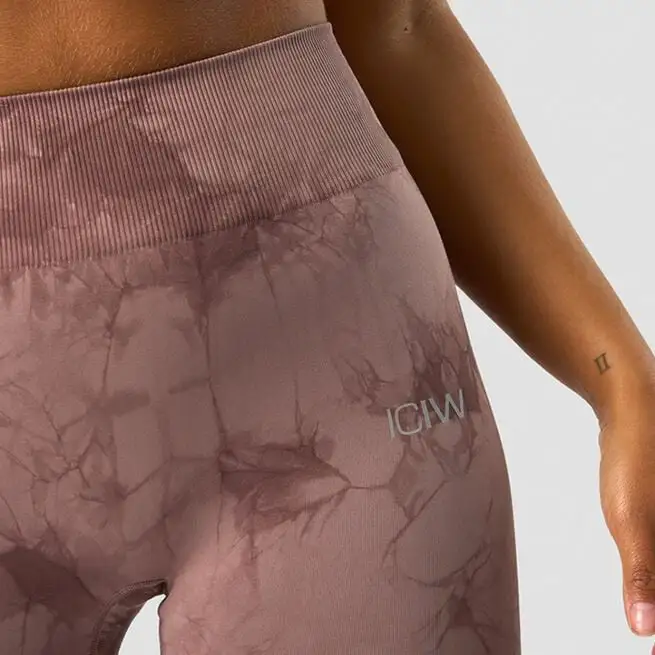 ICANIWILL Define Seamless Tie Dye Tights, Mauve 3 ICANIWILL Define Seamless Tie Dye Tights, Mauve - Billede 3