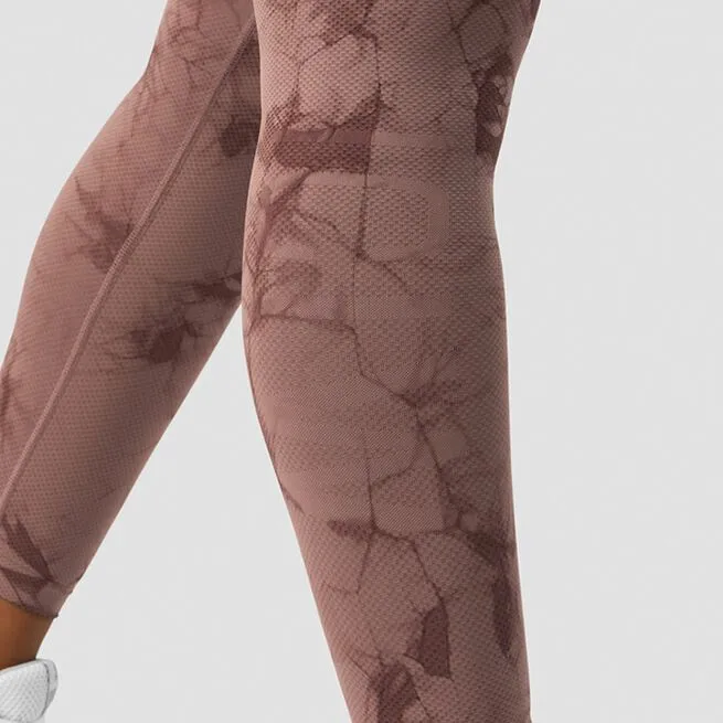ICANIWILL Define Seamless Tie Dye Tights, Mauve 4 ICANIWILL Define Seamless Tie Dye Tights, Mauve - Billede 4