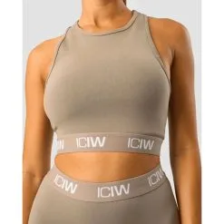 ICANIWILL Define Seamless Logo Cropped Tank Top, Taupe 6 ICANIWILL Define Seamless Logo Cropped Tank Top, Taupe -butik med fitnessudstyr 13029 125R ICANIWILL Define Seamless Logo Cropped Tank Top Taupe 03 sep22