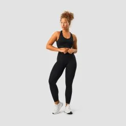 ICANIWILL Define Seamless Logo Scrunch Tights, Black -butik med fitnessudstyr 13032 001R ICANIWILL Define Seamless Logo Scrunch Tights Black 05 sep22