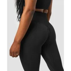 ICANIWILL Define Seamless Scrunch Tights, Black -butik med fitnessudstyr 13037 001R ICIW Define Seamless Scrunch Tights Black 03 juli22