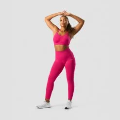 ICANIWILL Define Seamless Scrunch Tights, Bright Pink -butik med fitnessudstyr 13037 287R ICANIWILL Define Seamless Scrunch Tights Bright Pink 06 1222