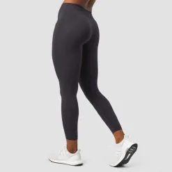 ICANIWILL Define Seamless Tights Mid Waist, Dark Graphite -butik med fitnessudstyr 13038 261R ICIW Define Seamless Tights Mid Waist Dark Graphite 02 aug22