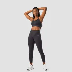 ICANIWILL Define Seamless Tights Mid Waist, Dark Graphite -butik med fitnessudstyr 13038 261R ICIW Define Seamless Tights Mid Waist Dark Graphite 05 aug22