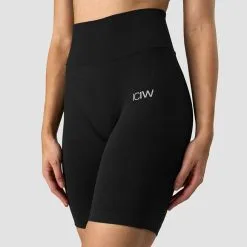ICANIWILL Scrunch Seamless Biker Shorts, Black -butik med fitnessudstyr 13050 001R ICIW Scrunch Seamless Biker Shorts Black 04 0622