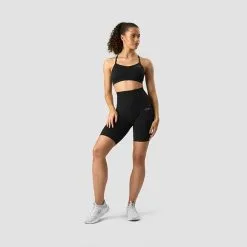 ICANIWILL Scrunch Seamless Biker Shorts, Black -butik med fitnessudstyr 13050 001R ICIW Scrunch Seamless Biker Shorts Black 05 0622