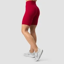 ICANIWILL Scrunch Seamless Biker Shorts, Deep Red -butik med fitnessudstyr 13050 089R ICIW Scrunch Seamless Biker Shorts Deep ReD 02 0622