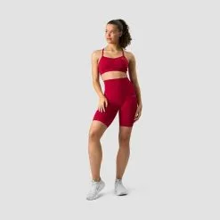 ICANIWILL Scrunch Seamless Biker Shorts, Deep Red -butik med fitnessudstyr 13050 089R ICIW Scrunch Seamless Biker Shorts Deep ReD 05 0622