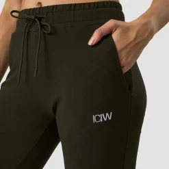 ICANIWILL Activity Pants, Dark Army Green -butik med fitnessudstyr 13064 270R ICANIWILL Activity Pants Dark Army Green 03 0922