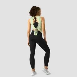 ICANIWILL Empowering Open Back Tank, Spring Green -butik med fitnessudstyr 13065 197R ICANIWILL Empowering Open Back Tank Spring Green 04 sep22