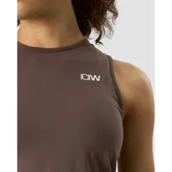ICANIWILL Empowering Open Back Tank, Chestnut Brown -butik med fitnessudstyr 13065 272R ICANIWILL Empowering Open Back Tank Chestnut Brown 04 sep22