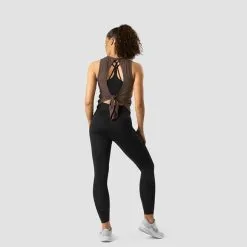 ICANIWILL Empowering Open Back Tank, Chestnut Brown -butik med fitnessudstyr 13065 272R ICANIWILL Empowering Open Back Tank Chestnut Brown 05 sep22