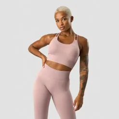 ICANIWILL Ribbed Define Seamless Sports Bra, Light Mauve -butik med fitnessudstyr 13075 194R ICANIWILL Ribbed Define Seamless Sports Bra Light Mauve 03 1222