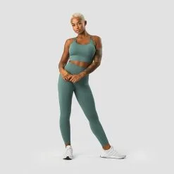 ICANIWILL Ribbed Define Seamless Sports Bra, Sea Green -butik med fitnessudstyr 13075 286R ICANIWILL Ribbed Define Seamless Sports Bra Sea Green 05 1222