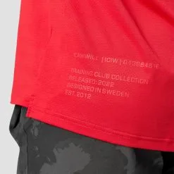 ICANIWILL Training Club Tee, Red -butik med fitnessudstyr 13093 019R ICANIWILL Training Club Tee Red 05 1122
