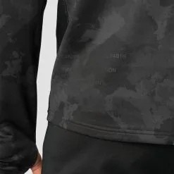 ICANIWILL Training Club 1/4 Zip Long Sleeve, Black Camo -butik med fitnessudstyr 13094 246R ICANIWILL Training Club 1 4 Zip Long Sleeve Black Camo 07 1122