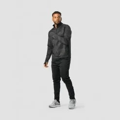 ICANIWILL Training Club 1/4 Zip Long Sleeve, Black Camo -butik med fitnessudstyr 13094 246R ICANIWILL Training Club 1 4 Zip Long Sleeve Black Camo 08 1122