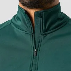 ICANIWILL Training Club 1/4 Zip Long Sleeve, Dark Teal -butik med fitnessudstyr 13094 248R ICANIWILL Training Club 1 4 Zip Long Sleeve Dark Teal 03 1122
