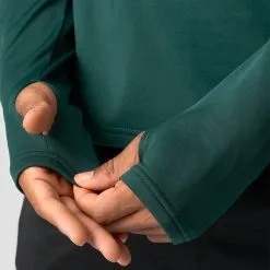 ICANIWILL Training Club 1/4 Zip Long Sleeve, Dark Teal -butik med fitnessudstyr 13094 248R ICANIWILL Training Club 1 4 Zip Long Sleeve Dark Teal 04 1122