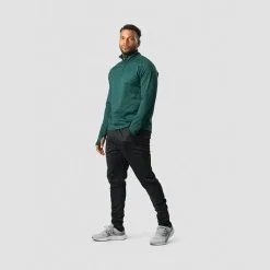 ICANIWILL Training Club 1/4 Zip Long Sleeve, Dark Teal -butik med fitnessudstyr 13094 248R ICANIWILL Training Club 1 4 Zip Long Sleeve Dark Teal 06 1122