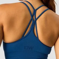 ICANIWILL Ribbed Define Seamless Sports Bra, Dark Navy -butik med fitnessudstyr 13105 033R ICANIWILL Ribbed Define Seamless Sports Bra Dark Navy 04 0922