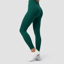 ICANIWILL Define Seamless Tights, Dark Green Melange -butik med fitnessudstyr 13106 103R ICANIWILL Define Seamless Tights Dark Green Melange 02 0922
