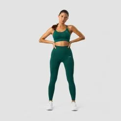 ICANIWILL Define Seamless Sports Bra, Dark Green Melange -butik med fitnessudstyr 13107 103R ICANIWILL Define Seamless Sports Bra Dark Green Melange 06 0922