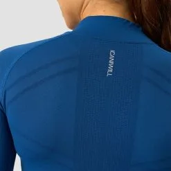 ICANIWILL Everyday 1/4 Zip, Dark Navy -butik med fitnessudstyr 13108 033R ICANIWILL Everyday 1 4 Zip Dark Navy 04 0922