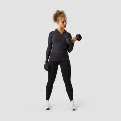 ICANIWILL Everyday 1/4 Zip, Dark Graphite -butik med fitnessudstyr 13108 261R ICANIWILL Everyday 1 4 Zip Dark Graphite 06 0922