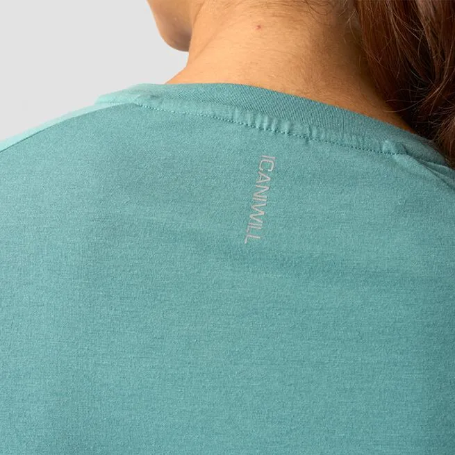 ICANIWILL Define Cropped Adjustable Long Sleeve, Mineral Green 4 ICANIWILL Define Cropped Adjustable Long Sleeve, Mineral Green - Billede 4