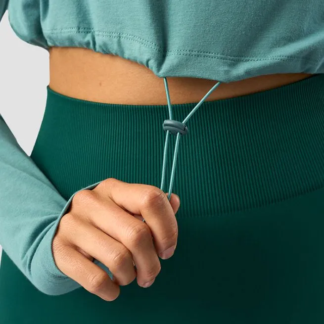 ICANIWILL Define Cropped Adjustable Long Sleeve, Mineral Green 6 ICANIWILL Define Cropped Adjustable Long Sleeve, Mineral Green - Billede 6