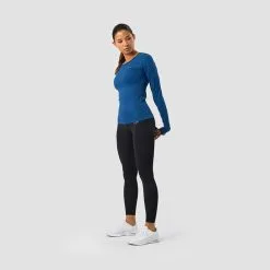 ICANIWILL Everyday Seamless LS, Dark Navy -butik med fitnessudstyr 13112 033R ICANIWILL Everyday Seamless LS Dark Navy 06 0922