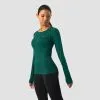 ICANIWILL Everyday Seamless LS, Dark Green Melange