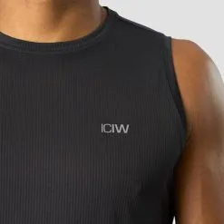ICANIWILL Ultimate Training Tank Men, Graphite -butik med fitnessudstyr 13113 016R ICANIWILL Ultimate Training Tank Men Graphite 03 1122