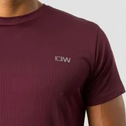 ICANIWILL Ultimate Training Tee, Burgundy -butik med fitnessudstyr 13114 006R ICANIWILL Ultimate Training Tee Burgundy 03 1122