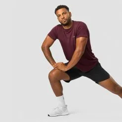 ICANIWILL Ultimate Training Tee, Burgundy -butik med fitnessudstyr 13114 006R ICANIWILL Ultimate Training Tee Burgundy 04 1122