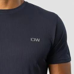 ICANIWILL Ultimate Training Tee, Navy -butik med fitnessudstyr 13114 009R ICANIWILL Ultimate Training Tee Navy 03 1122