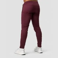 ICANIWILL Ultimate Training Zip Pants, Burgundy -butik med fitnessudstyr 13115 006R ICANIWILL Ultimate Training Zip Pants Burgundy 02 1122