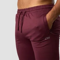 ICANIWILL Ultimate Training Zip Pants, Burgundy -butik med fitnessudstyr 13115 006R ICANIWILL Ultimate Training Zip Pants Burgundy 03 1122