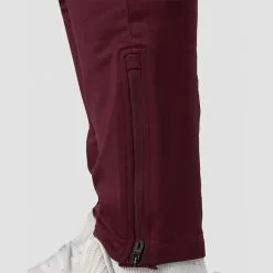 ICANIWILL Ultimate Training Zip Pants, Burgundy -butik med fitnessudstyr 13115 006R ICANIWILL Ultimate Training Zip Pants Burgundy 04 1122