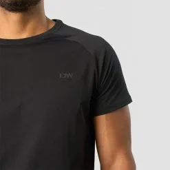 ICANIWILL Training Club Tee Raglan, Black -butik med fitnessudstyr 13120 001R ICANIWILL Training Club Tee Raglan Black 03 1122