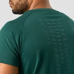 ICANIWILL Training Club Tee Raglan, Dark Teal -butik med fitnessudstyr 13120 248R ICANIWILL Training Club Tee Raglan Dark Teal 04 1122