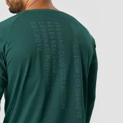 ICANIWILL Training Club Raglan Long Sleeve, Dark Teal -butik med fitnessudstyr 13121 248R ICANIWILL Training Club Raglan Long Sleeve Dark Teal 04 1122