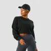 ICANIWILL Nimble Cropped Crewneck, Black