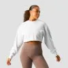 ICANIWILL Nimble Cropped Crewneck, White