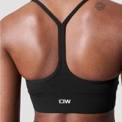 ICANIWILL Nimble Strappy Sports Bra, Black -butik med fitnessudstyr 13135 001R ICANIWILL Nimble Strappy Sports Bra Black 03 1222