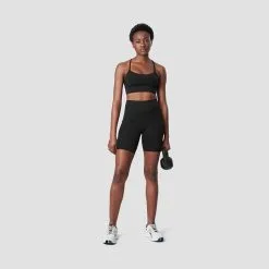 ICANIWILL Nimble Strappy Sports Bra, Black -butik med fitnessudstyr 13135 001R ICANIWILL Nimble Strappy Sports Bra Black 04 1222