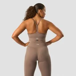 ICANIWILL Nimble Strappy Sports Bra, Dusty Brown -butik med fitnessudstyr 13135 280R ICANIWILL Nimble Strappy Sports Bra Dusty Brown 02 1222