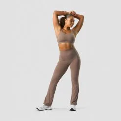 ICANIWILL Nimble Flared Tights, Dusty Brown -butik med fitnessudstyr 13136 280R ICANIWILL Nimble Flared Tights Dusty Brown 06 1222